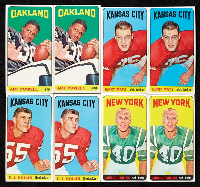 1965 Topps Football Group With Much Duplication (72)