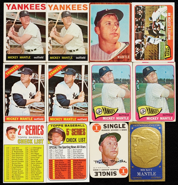 1962-2010 Mickey Mantle Group, Mostly Vintage, 7 Regular Issue (24)