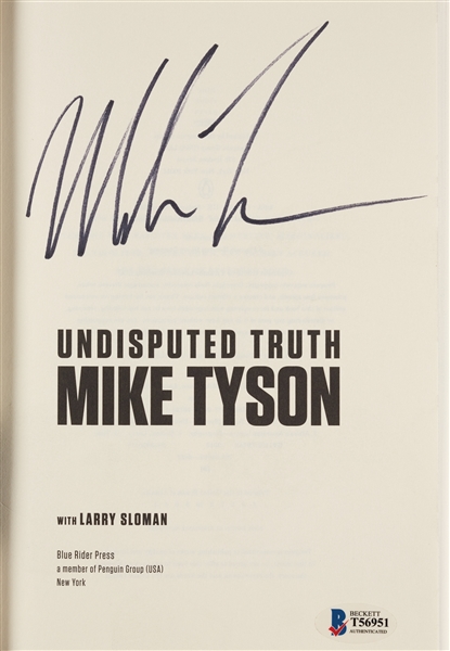 Mike Tyson Signed Undisputed Truth Books Pair (BAS) (2)