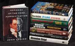 Military Related Signed Books Group with Oliver North, Richard Marcinko (8)