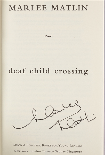 Brigitte Bardot, Kirk Douglas & Marlee Matlin Signed Books (3)