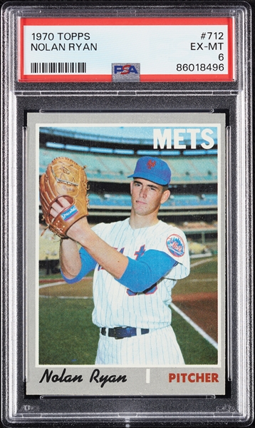 1970 Topps Nolan Ryan No. 712 PSA 6