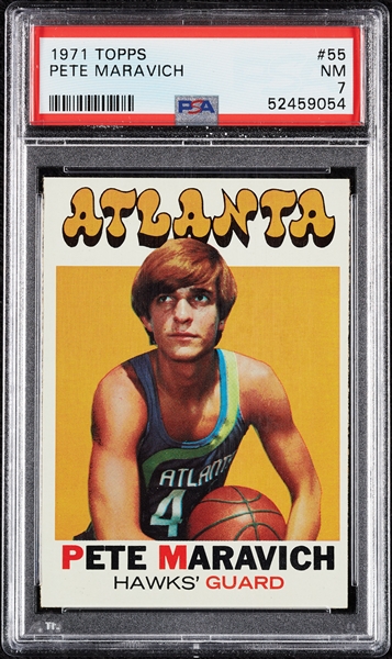 1971 Topps Pete Maravich No. 55 PSA 7