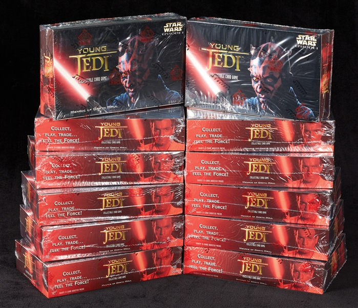 1999 Decipher Star Wars CCG Young Jedi Series 1 Booster Box Menace of Darth Maul Case (12) (BBCE) (FASC)