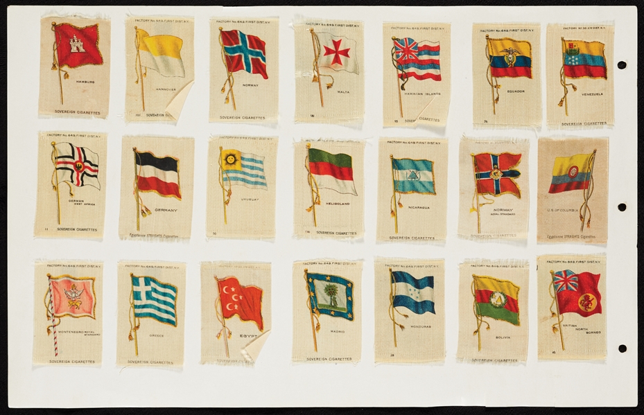 Early 1900s Nebo Cigarettes Silks of Flags, Royals, Coats of Arms and More (260)
