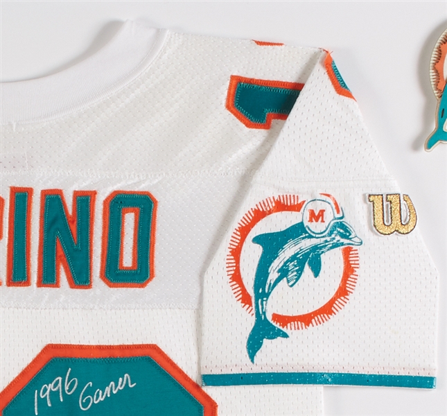 Dan Marino 1996 Game-Used & Signed Dolphins Jersey Inscribed 21-28, 237 Yards, 1 TD (11/17/96) (Fanatics) (BAS)