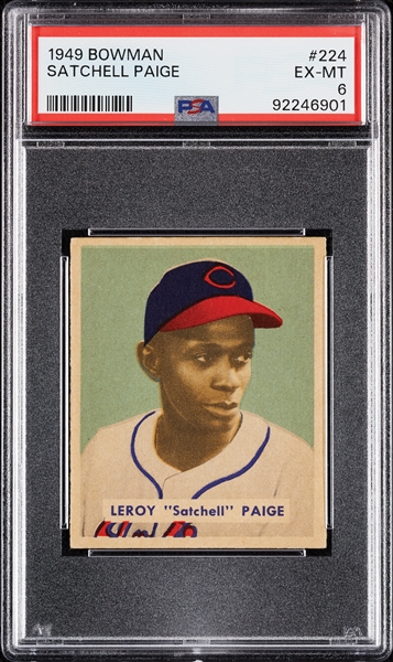 1949 Bowman Satchel Paige No. 224 PSA 6