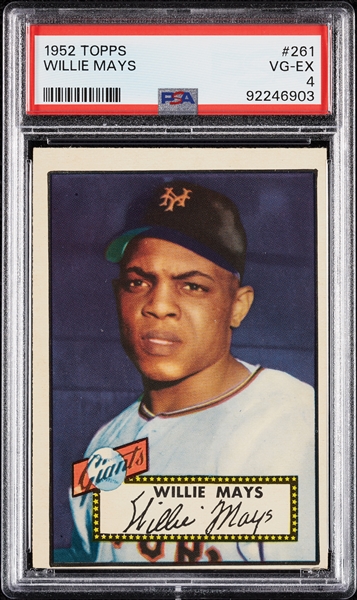 1952 Topps Willie Mays No. 261 PSA 4