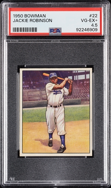 1950 Bowman Jackie Robinson No. 22 PSA 4.5