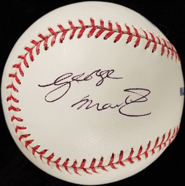 George Martin Single-Signed OML Baseball - The Beatles Manager! (PSA/DNA)