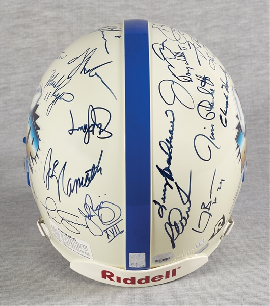 Super Bowl MVPs Multi-Signed Full-Size Helmet with 26 Signatures (Fanatics) (BAS)