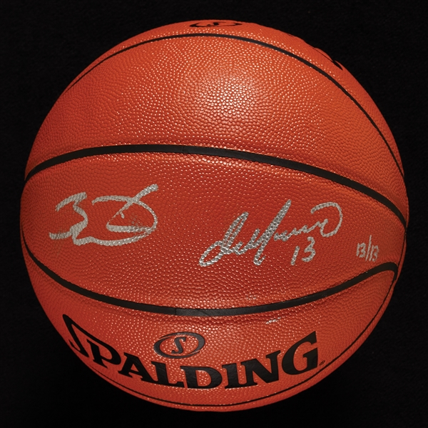 Dwyane Wade & Dan Marino Signed Spalding Basketball (13/13) (Fanatics)