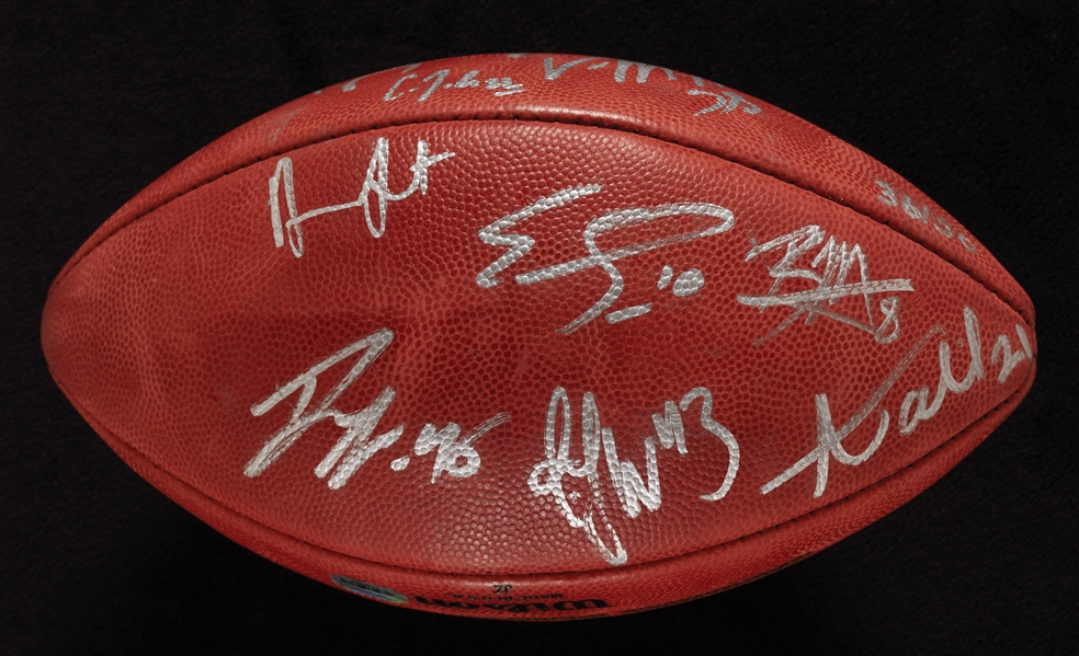 Denver Broncos Super Bowl 50 Multi-Signed Football with Peyton Manning (36/50) (Fanatics)