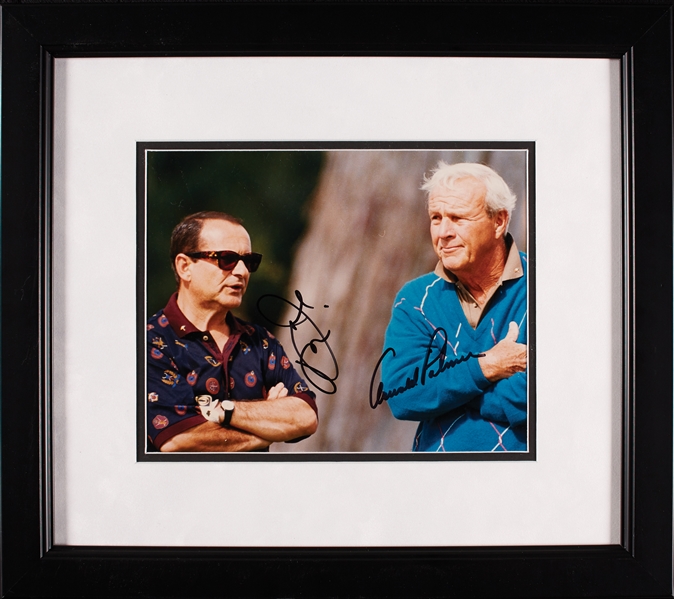 Arnold Palmer & Joe Pesci Signed 8x10 Framed Photo (BAS)