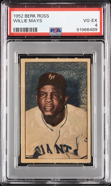 1952 Berk Ross Willie Mays PSA 4