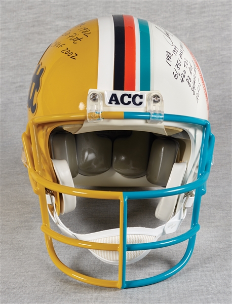 Dan Marino Signed Dolphins/Pittsburgh Panthers Full-Size Helmet (1/2) (JSA)