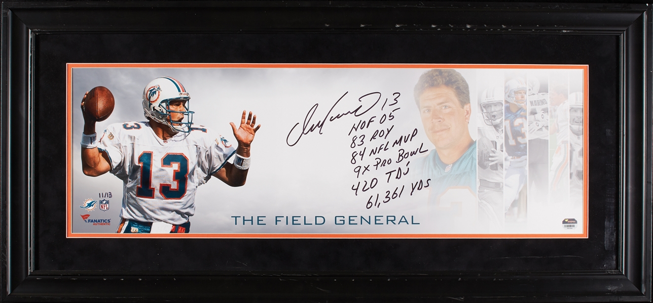 Dan Marino Signed The Field General Panoramic Image with Multiple Inscriptions (11/13) (Fanatics)