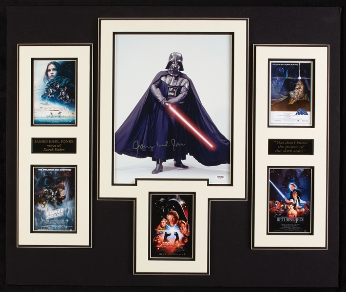 James Earl Jones Signed 11x14 Star Wars Photo Display (PSA/DNA)