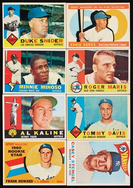 1960 Topps Super High-Grade Complete Set, 366 PSA 8’s (572)