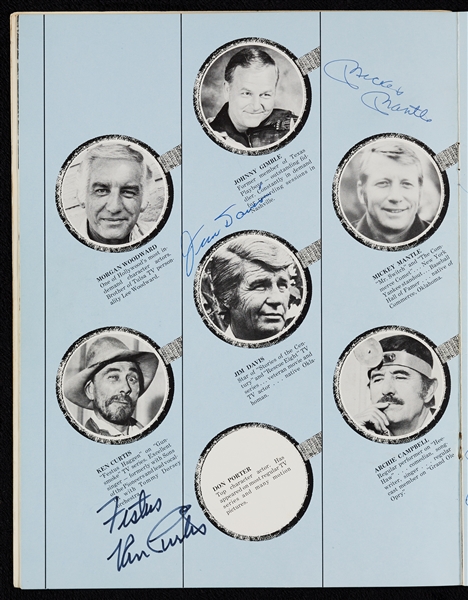 Multi-Signed Roy Clark Celebrity Golf Tournament Programs with Mickey Mantle, Bob Hope (7)