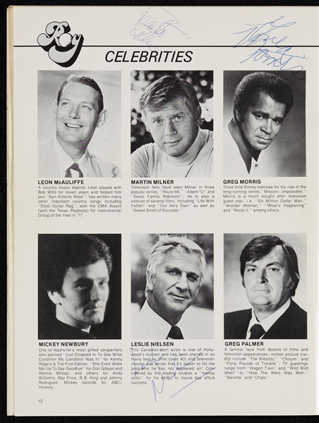 Multi-Signed Roy Clark Celebrity Golf Tournament Programs with Mickey Mantle, Bob Hope (7)