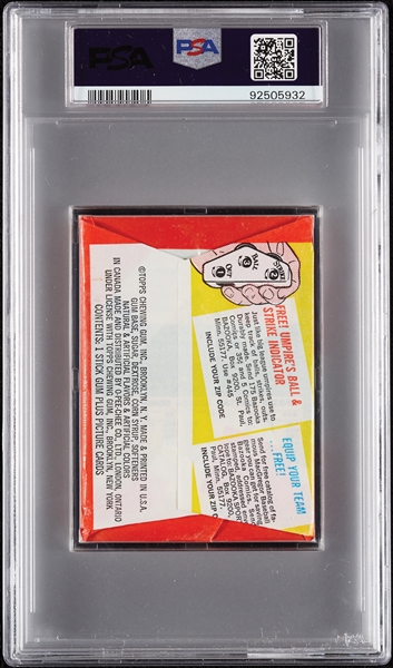 1967 Topps Baseball Wax Pack - Willie McCovey Back (Graded PSA 7)