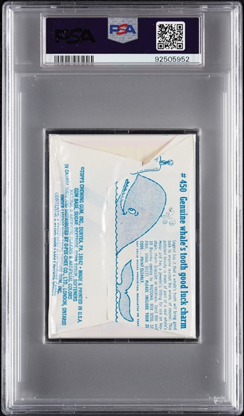 1972 Topps Football 2nd Series Wax Pack - Johnny Unitas Top; Roger Staubach RC Back (Graded PSA 9)