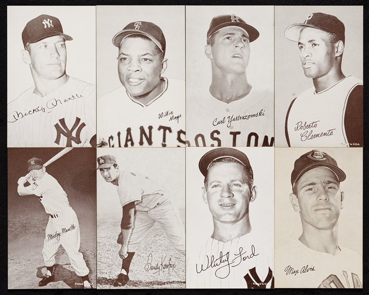 1947-66 Baseball Exhibits Super High-Grade Group (64)