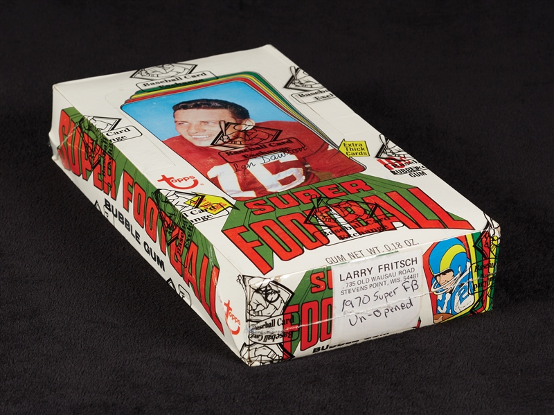 1970 Topps Super Football Wax Box (24) (Fritsch/BBCE) 