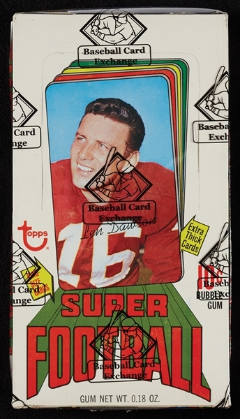 1970 Topps Super Football Wax Box (24) (Fritsch/BBCE) 