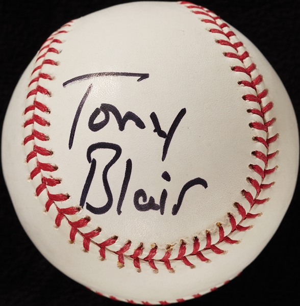 Tony Blair Single-Signed OML Baseball (BAS)