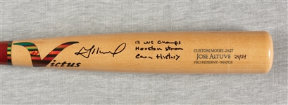 Jose Altuve Signed Game-Model Victus Bat with Multiple Inscriptions (24/24) (MLB) (Fanatics)