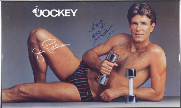 Jim Palmer Signed Jockey Ad Poster