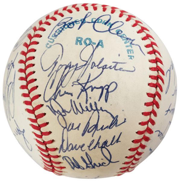 1978 California Angels Team-Signed Baseball with Lyman Bostock