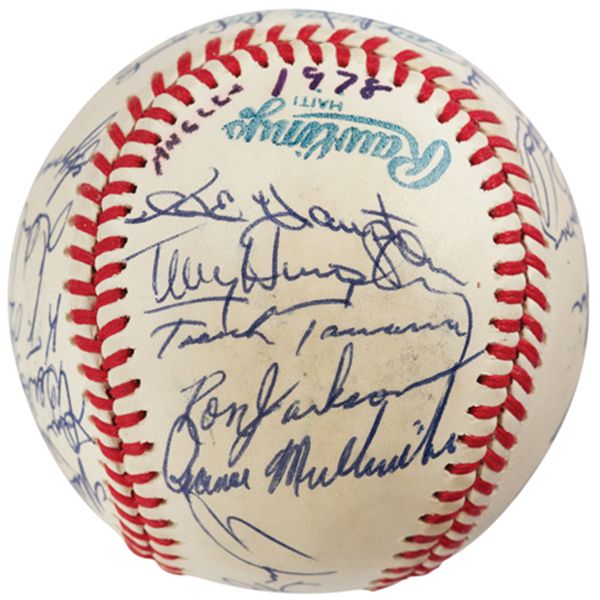 1978 California Angels Team-Signed Baseball with Lyman Bostock