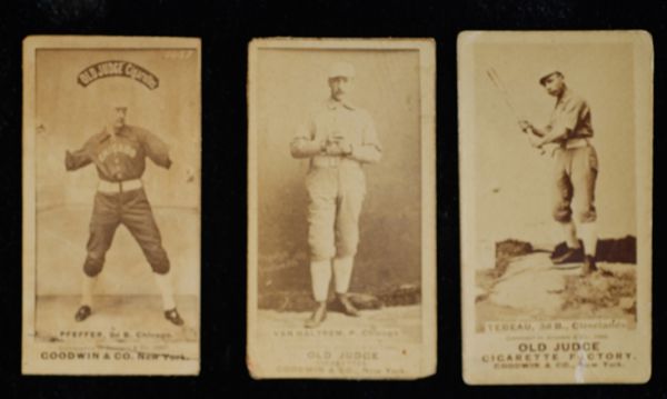 1887 N172 Old Judge Non-HOFer lot of 8