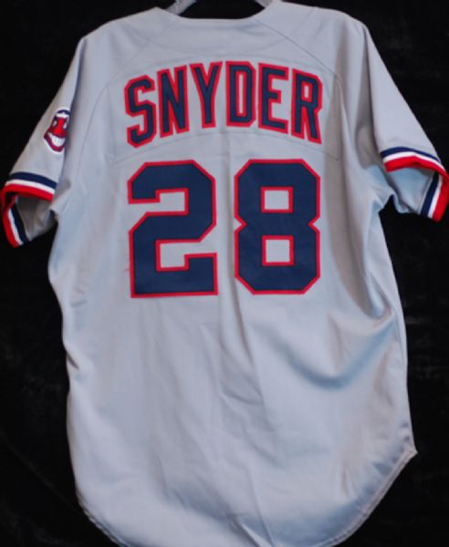 Cory Snyder 1986 Cleveland Indians Signed Game-Used Rookie Jersey