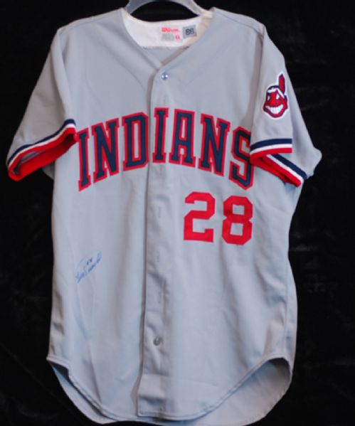 Cory Snyder 1986 Cleveland Indians Signed Game-Used Rookie Jersey