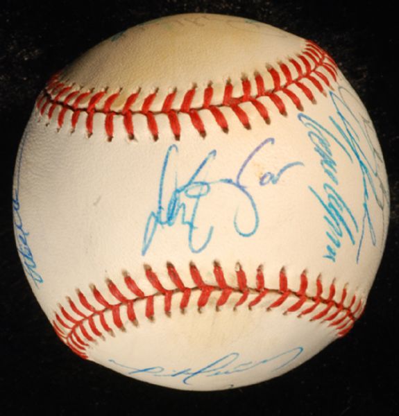 1994 Colorado Rockies Team-Signed Baseball (29 Signatures) with Baylor, Girardi (PSA/DNA)