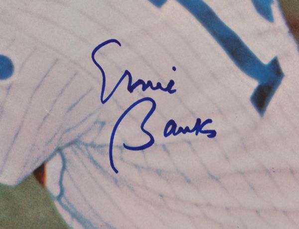 Ernie Banks Signed 1968 Sports Illustrated Poster