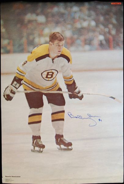 Bobby Orr Signed 1970 Sports Illustrated Poster