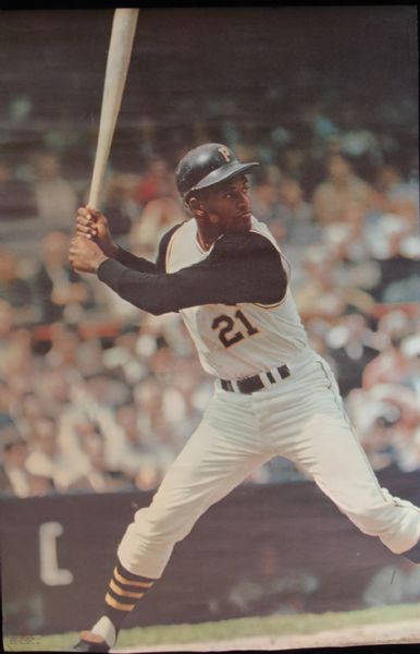 Roberto Clemente Unsigned 1968 Sports Illustrated Poster