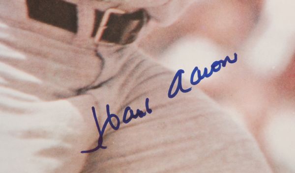 Hank Aaron Signed 1968 Sports Illustrated Poster