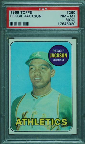 1969 Topps Reggie Jackson No. 260 PSA 8 OC