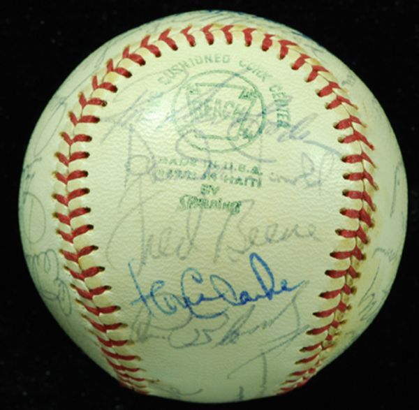 1973 New York Yankees Team-Signed Baseball (30 Signatures) with Munson (PSA/DNA)