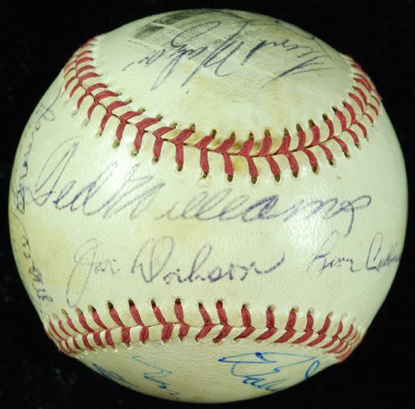 1991 .406 & 56-Game Hit Streak 50th Annivesary Signed Baseball (15 Signatures) (PSA/DNA)