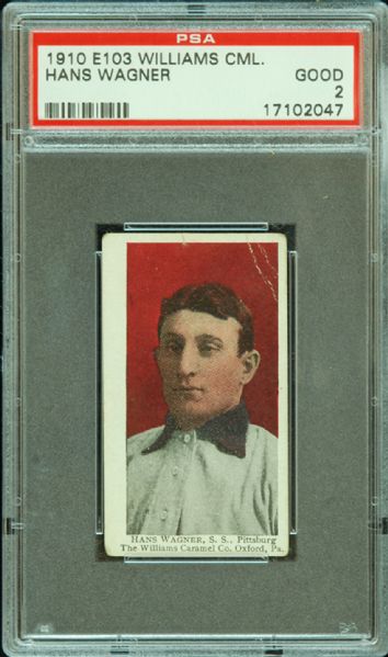 1910 E103 Williams Caramel Honus Wagner PSA 2 - Only 4 Graded Higher