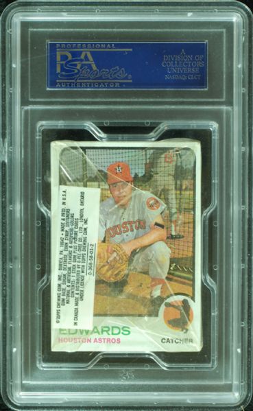 1973 Topps Baseball 5th Series Cello Pack PSA 8