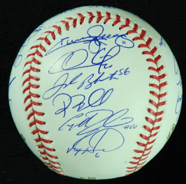 2008 Philadelphia Phillies World Champs Team-Signed Baseball (22) (PSA/DNA)