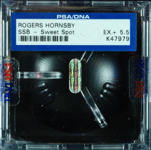 Rogers Hornsby Single-Signed Baseball (Graded PSA/DNA 5.5)